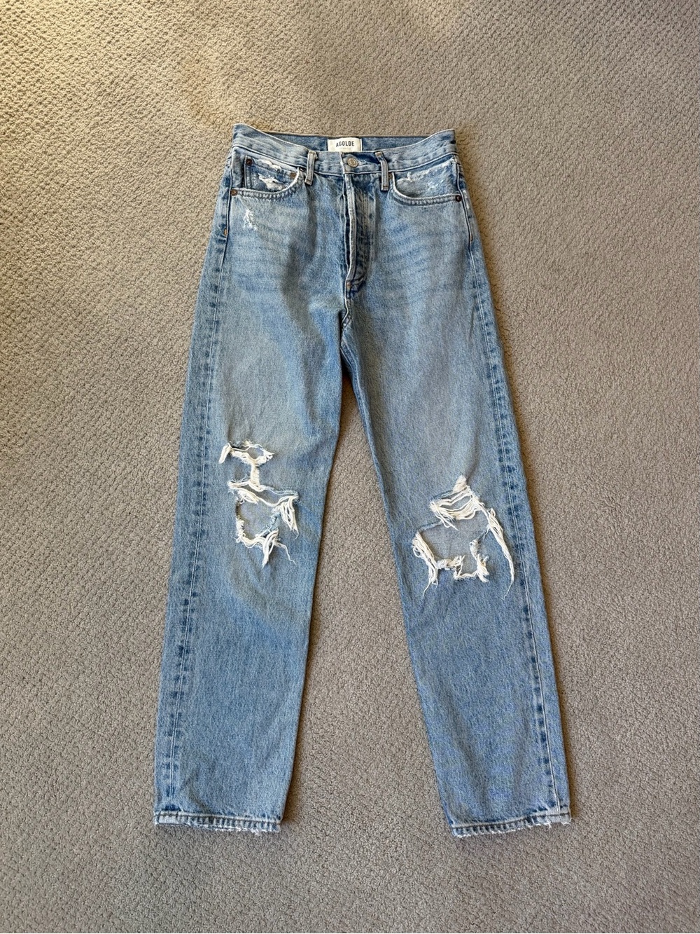 Agolde High Rise Straight Jeans